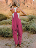 Double Take Full Size Sleeveless V-Neck Pocketed Jumpsuit 