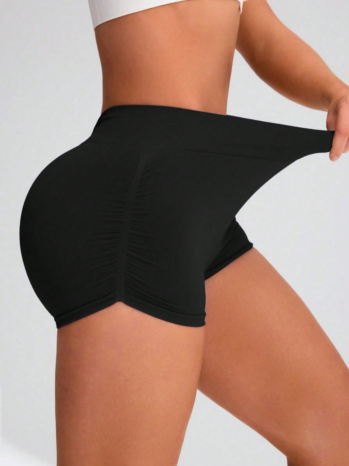 Elastic Waist Active Shorts 