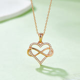 Moissanite 925 Sterling Silver Heart Shape Necklace 