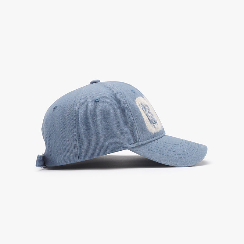 Distressed Cotton Baseball Cap 