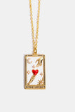Tarot Card Pendant Stainless Steel Necklace 