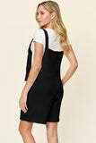 Double Take Full Size Texture Sleeveless Romper 