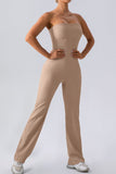 Sleeveless Straight Active Jumpsuit 