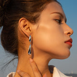 Stainless Steel Dangle Earrings 