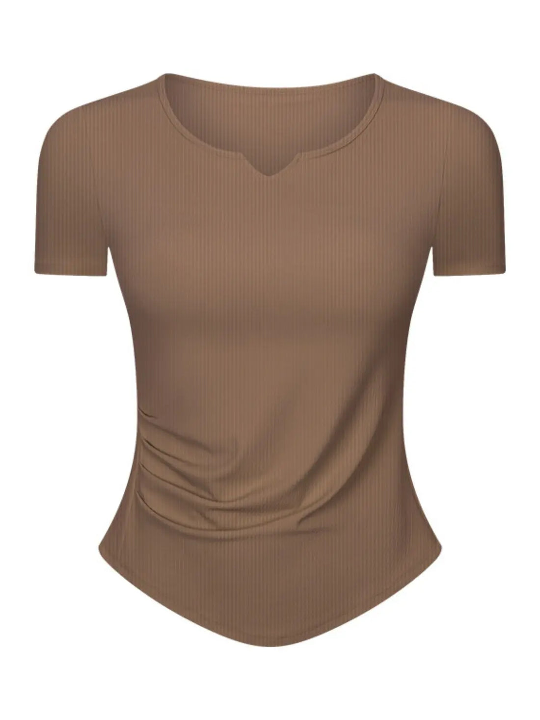 Millennia Notched Short Sleeve Active T-Shirt 