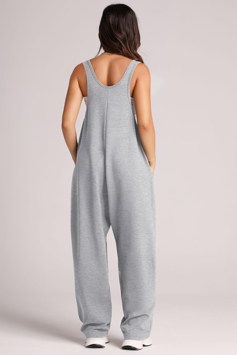 Lovelet Wide Strap Jumpsuit with Pockets 