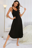 V-Neck Midi Lounge Dress 