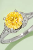 1 Carat Moissanite 4-Prong 925 Sterling Silver Ring 