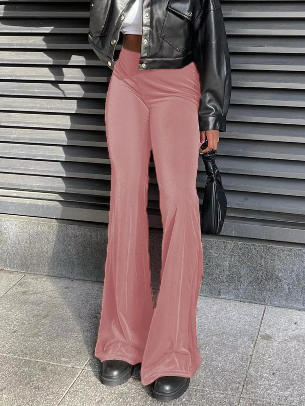 High Waist Flare Pants 