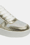 Forever Link Rhinestone Platform Flat Sneakers 