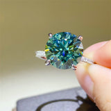 5 Carat Moissanite Zircon 925 Sterling Silver Ring 