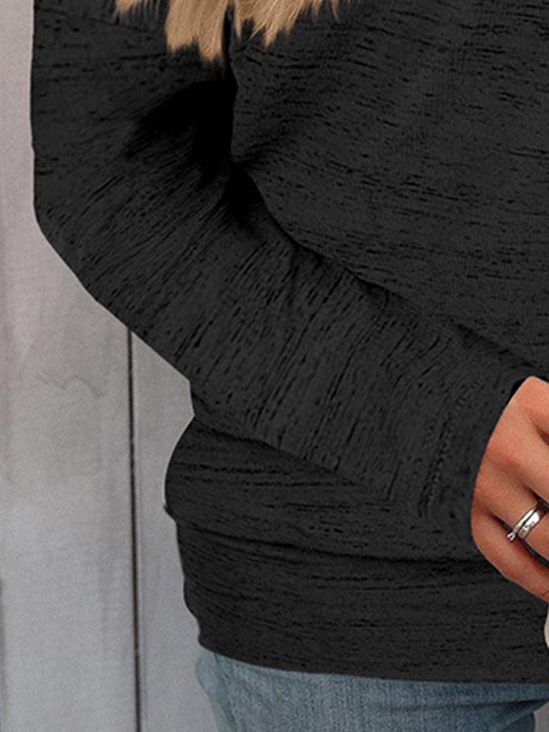 Full Size Heathered Long Sleeve Top 