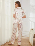 Contrast Piping Pocketed Top and Pants Lounge Set Lingerie & Nightwear