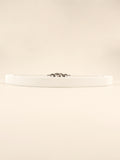 Zinc Alloy Buckle Elastic PU Belt 