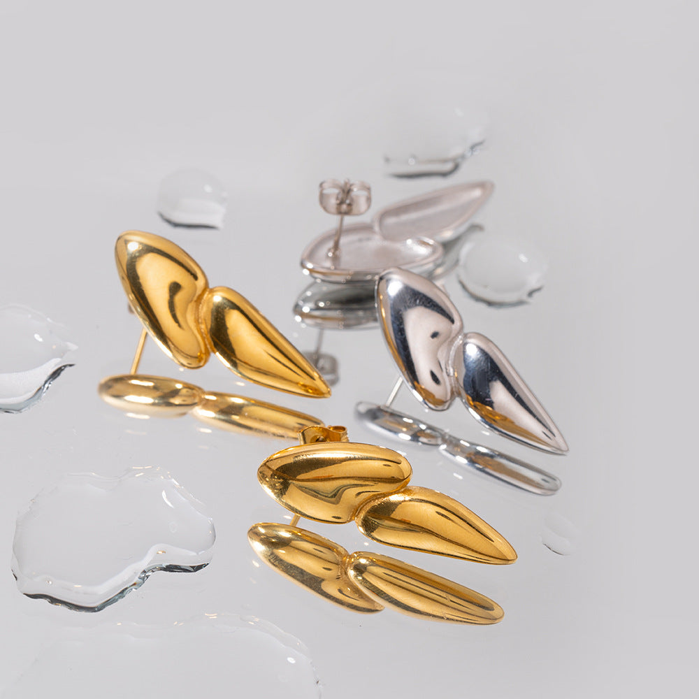 Geometric Stainless Steel Earrings 