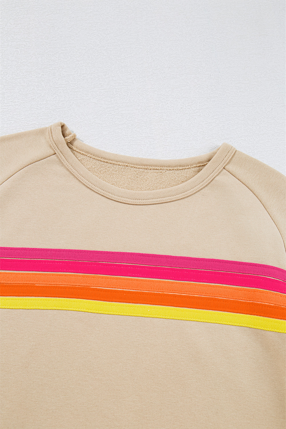 Beau Blue Striped Accent Pullover and Shorts Two Piece Casual Set Two Piece Sets/Short Sets