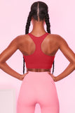 Scoop Neck Wide Strap Active Bra 