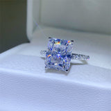 5 Carat Moissanite Zircon 925 Sterling Silver Ring 