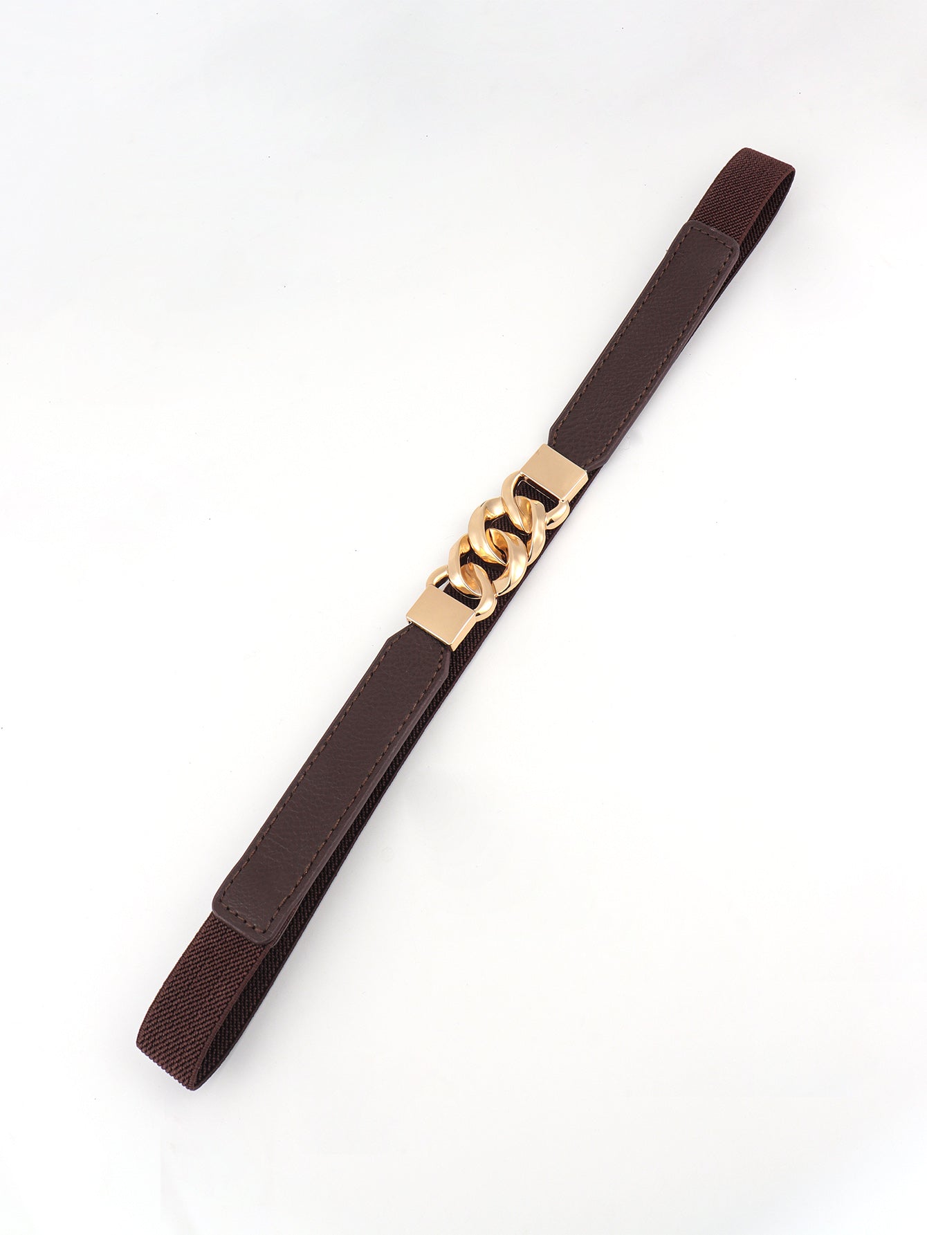 Zinc Alloy Buckle Elastic PU Belt 