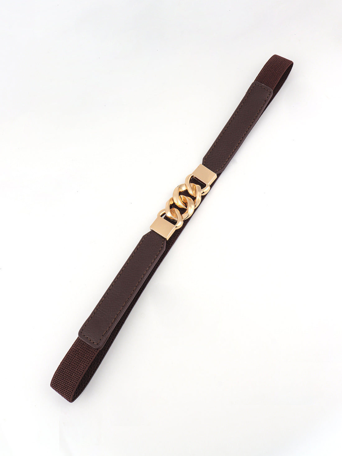 Zinc Alloy Buckle Elastic PU Belt 