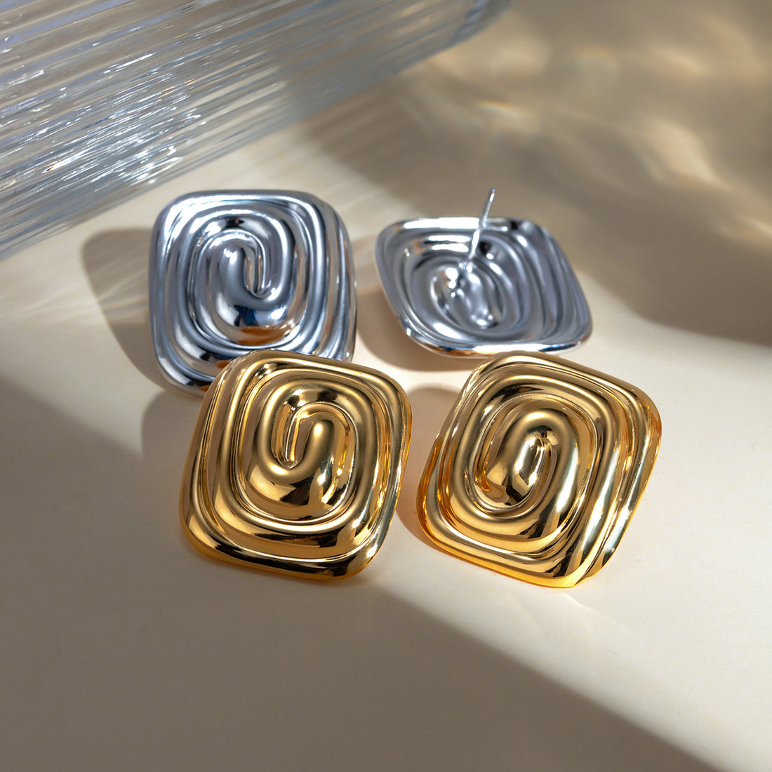 Stainless Steel Stud Earrings 
