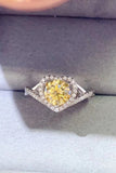 Adored 1 Carat Moissanite 925 Sterling Silver Heart Ring 