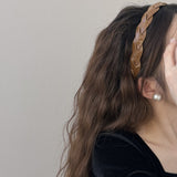 PU Leather Braided Hair Headband 