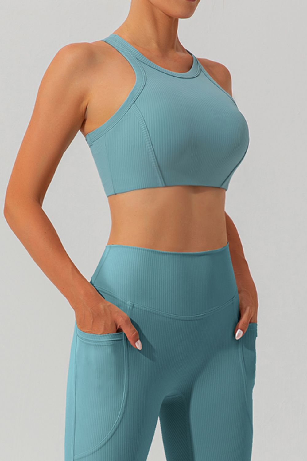 Round Neck Racerback Active Tank 