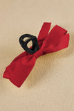 Black Bow Decor Large Hair Claw Clip Accessories/Headwear