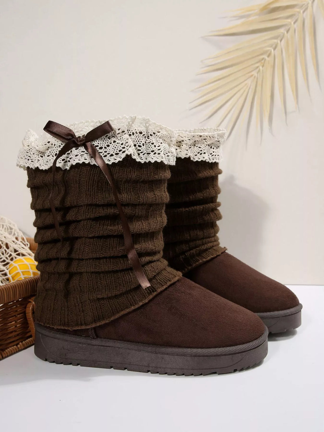 Round Toe Platform Boots 