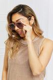 Square Metal-Plastic Hybrid Temple Sunglasses Accessories