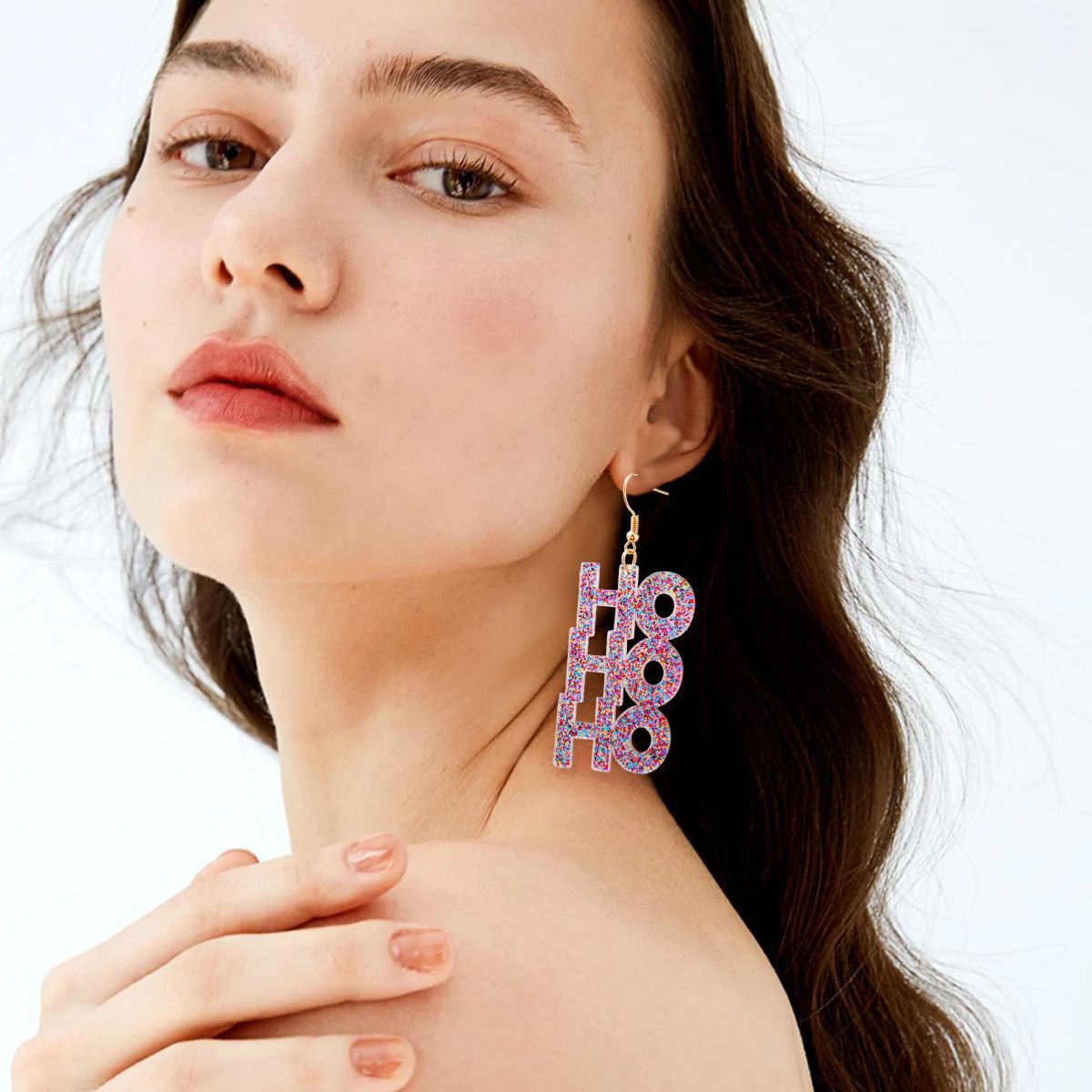 Alloy & Plastic Mismatched Earrings 