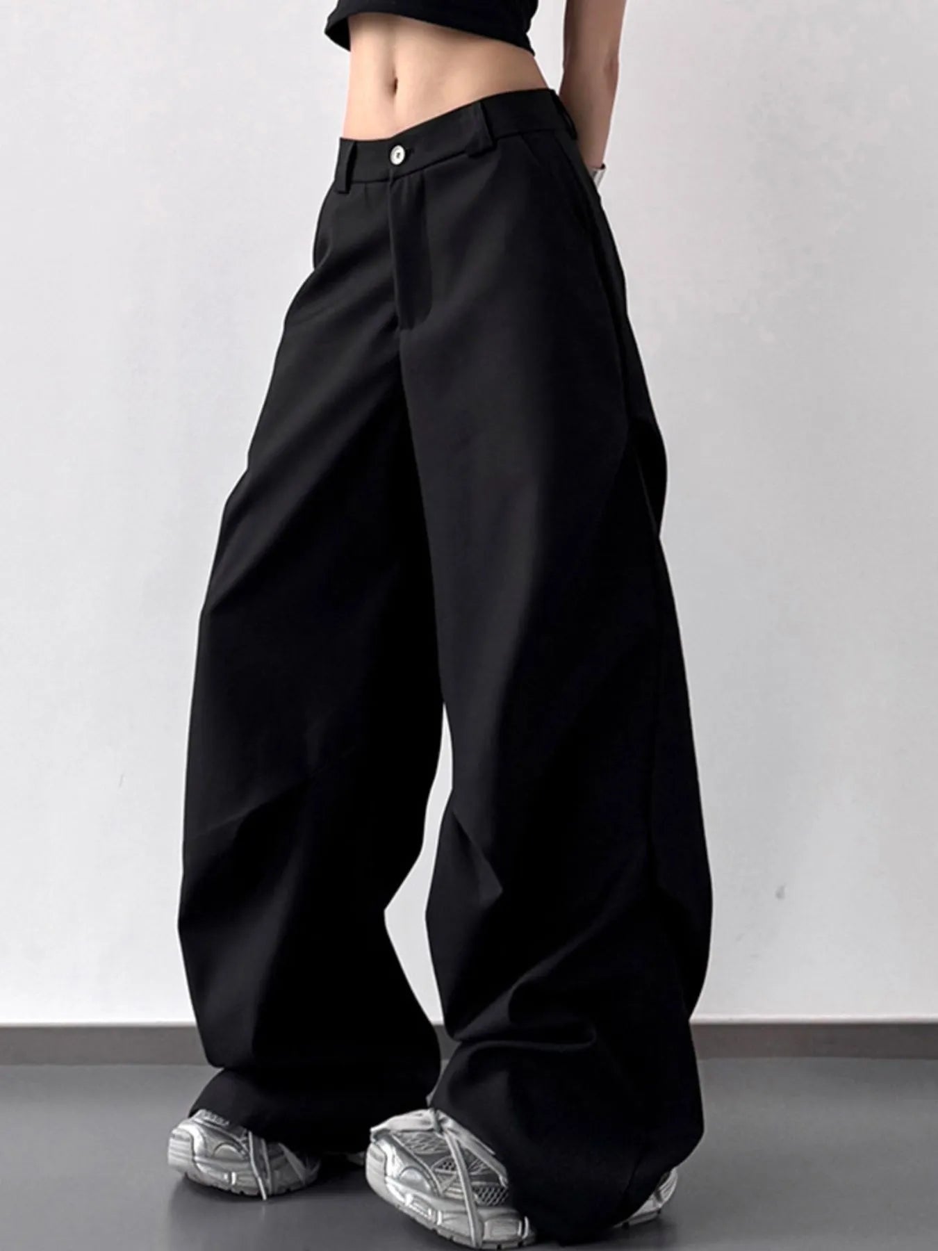 Wide Leg Relaxed Fit Pants 