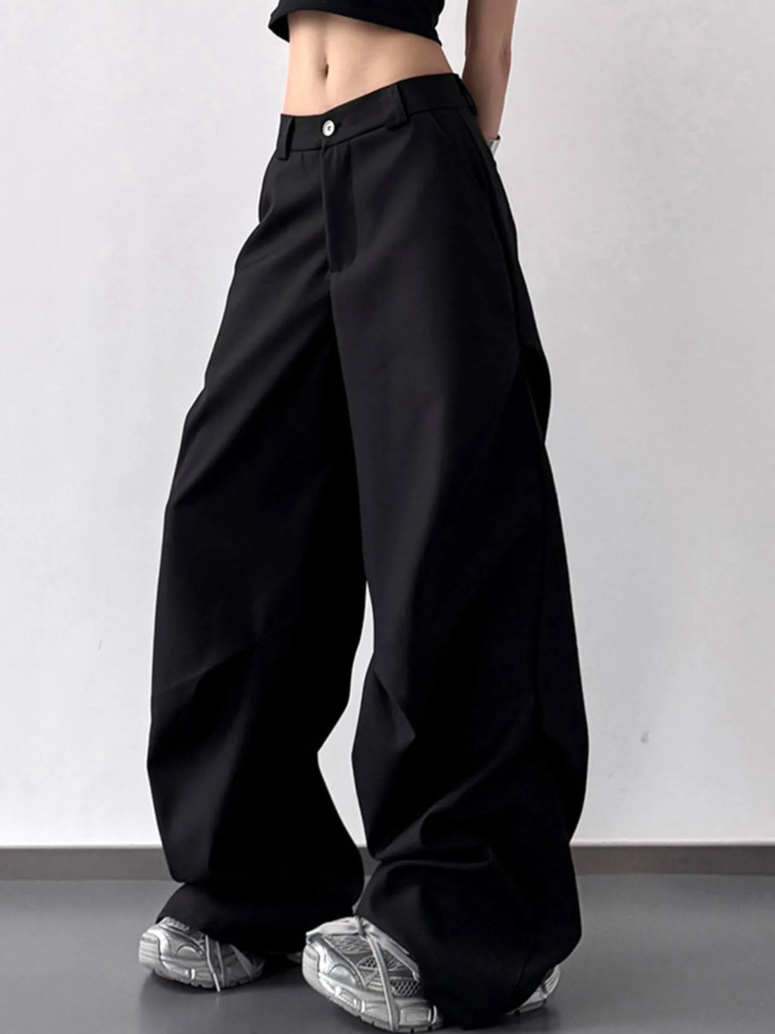 Wide Leg Relaxed Fit Pants 