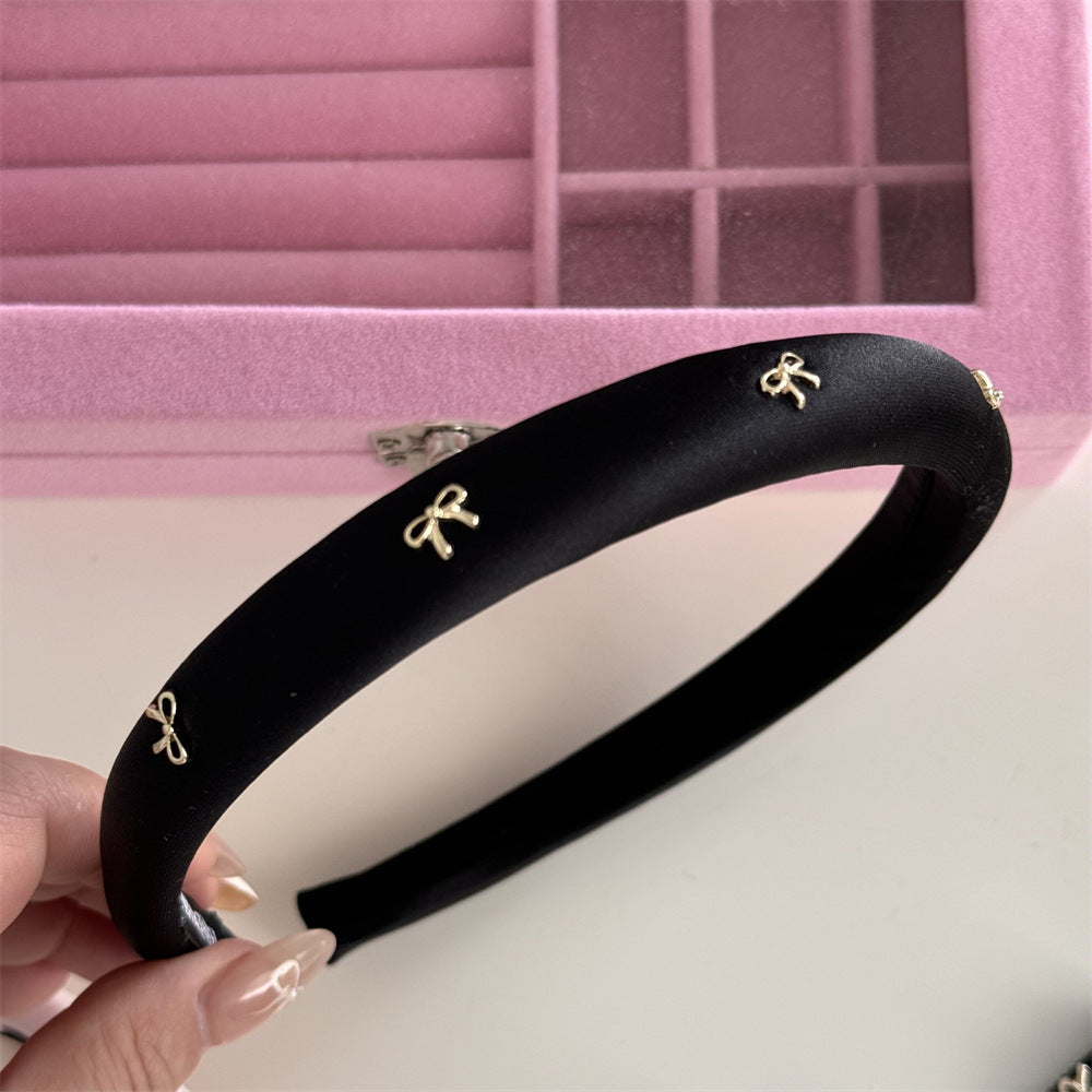 Alloy Bow Trim Headband 