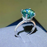 5 Carat Moissanite Zircon 925 Sterling Silver Ring 