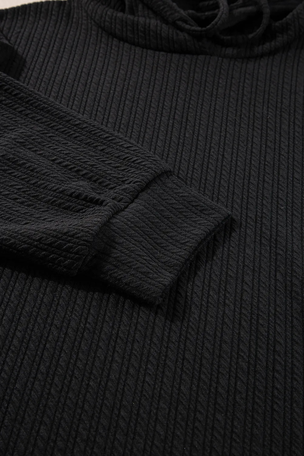 Plus Size Drawstring Dropped Shoulder Hoodie and Shorts Set 