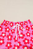 Pocketed Flower Half Sleeve Top and Shorts Lounge Set Lingerie & Nightwear