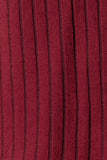 Basic Bae Full Size Ribbed Round Neck Long Sleeve Slit Top 