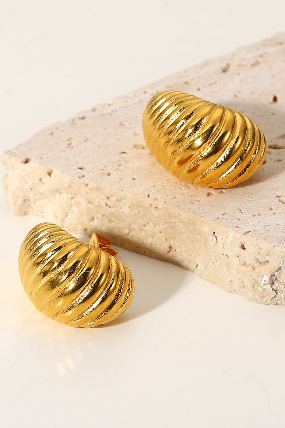 Shell Shore Spiral Stud Earrings 