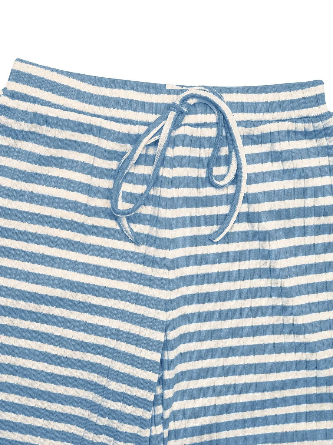 Striped Square Neck Long Sleeve Top and Pants Lounge Set Lingerie & Nightwear