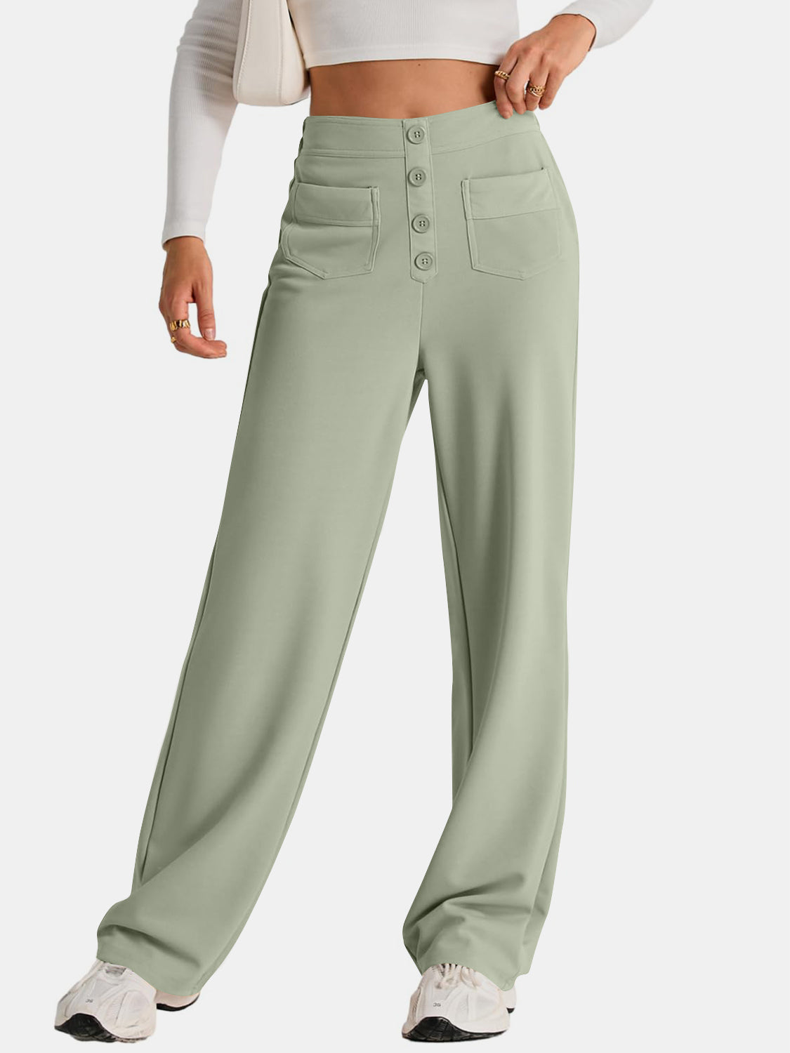 High Waist Wide Leg Pants Pants