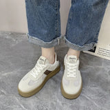 Contrast Breathable Mesh Lace Up Platform Sneakers 