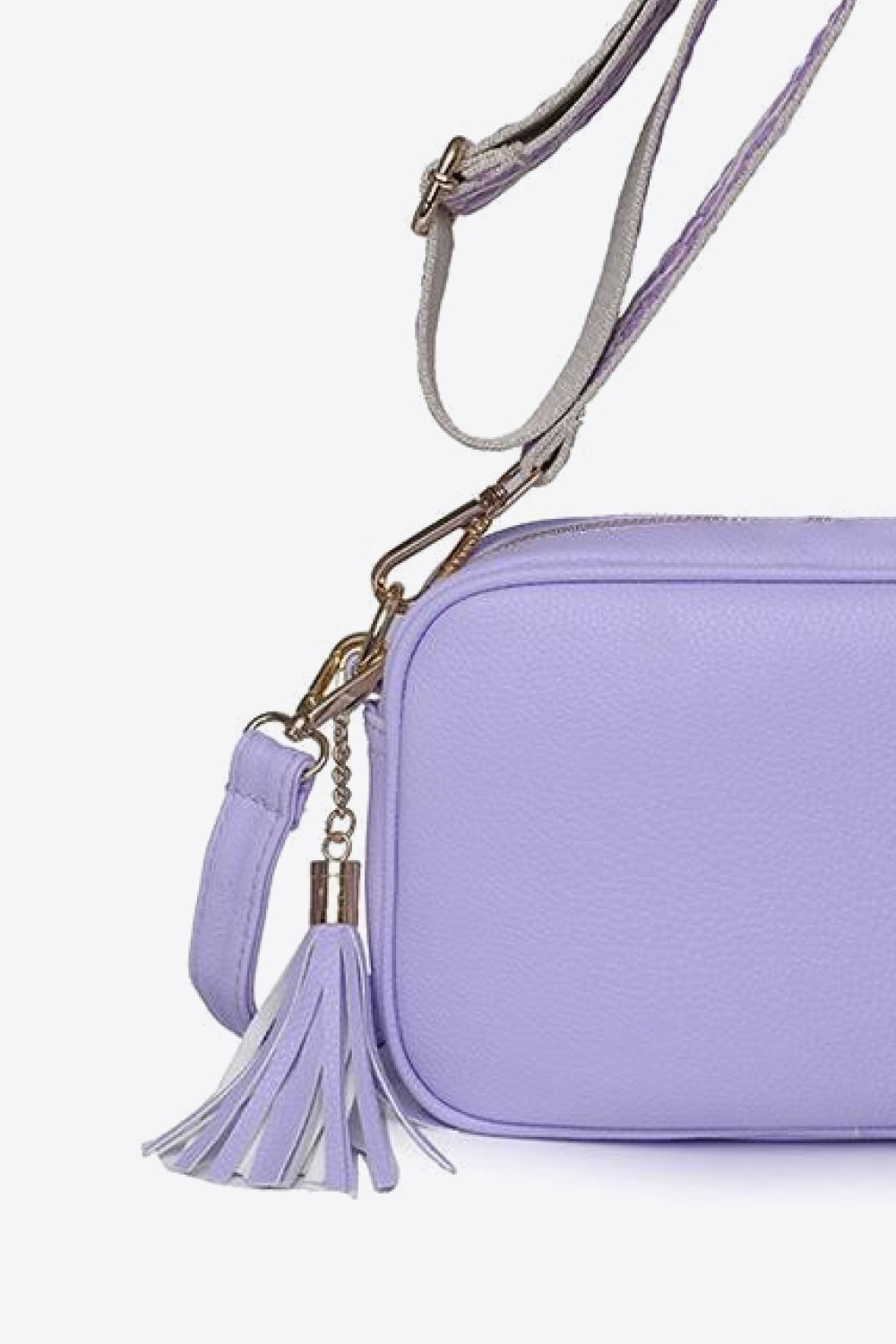 PU Leather Tassel Crossbody Bag 
