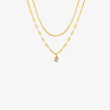 Titanium Steel Double-Layered Necklace 