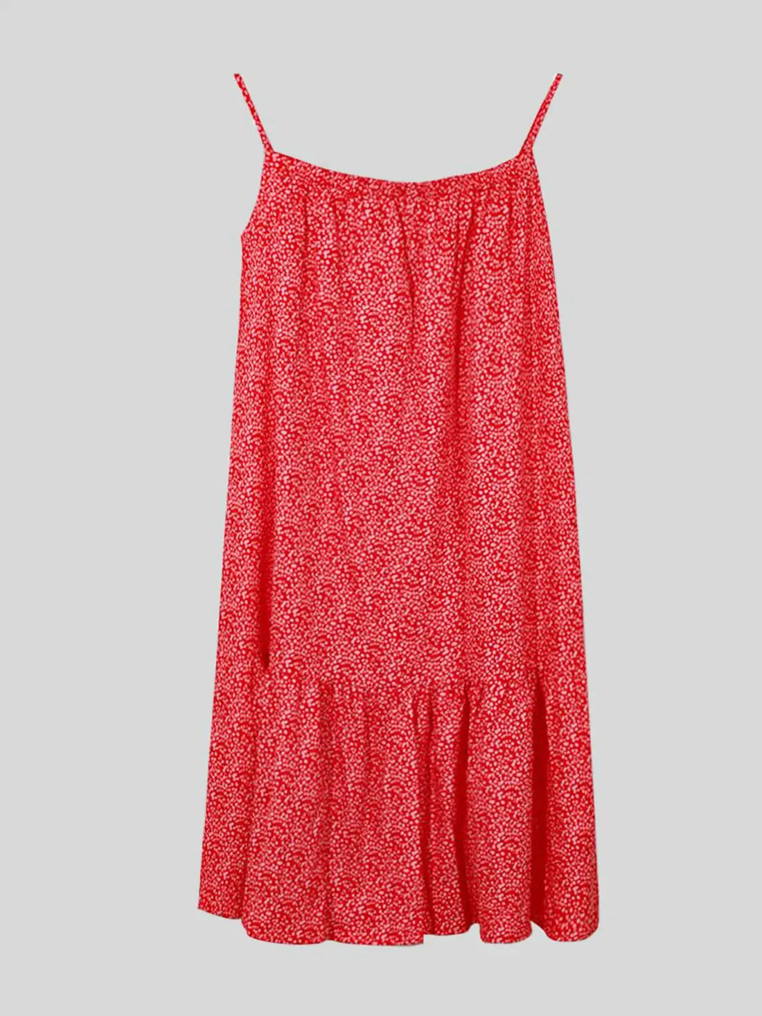 Full Size Printed Sleeveless Mini Cami Dress 