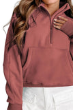 Half Zip Long Sleeve Sweatshirt 