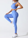 Round Neck Tank and High Waist Leggings Active Set 