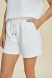 Double Take Full Size Texture Flounce Sleeve Top and Shorts Set 