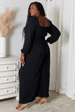 Double Take Square Neck Jumpsuit with Pockets 